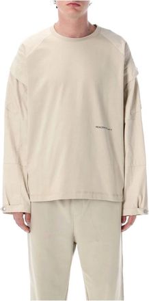 OAMC Oamc, Tops, Heren, Beige, L, Katoen, Peacemaker SI Cargo T-shirt Sand