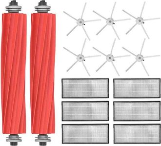 OEM Accesorios Para Aspiradora Robot Roborock S7 Maxv Ultra/s7 Maxv/s7 Plus/s7 Max/s7 (2 Cepillos Principales + 6 Filtros + 6 Cepillos De Esquina)
