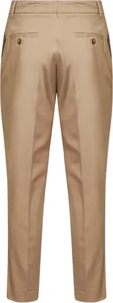 Blanca Vita Womens Sand Stretch Cotton Chino Trousers Beige
