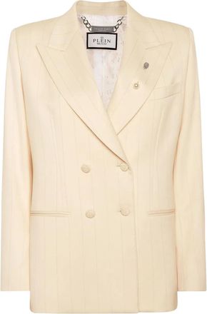 Philipp Plein Blazer Gold Fit - Toni neutri