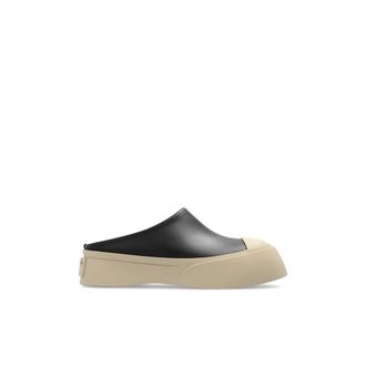 Marni Pablo Slippers - Dames - Slip ons - Zwart - 35 EU - Leer - Schoenen