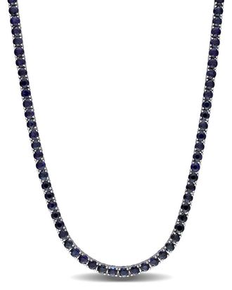 Rina Limor 14K 11.74 Ct. Tw. Blue Sapphire Tennis Necklace