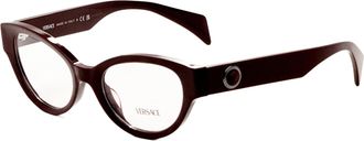 Versace Womens 51 mm Red Opticals