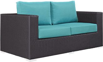 ModWay Convene Outdoor Patio Wicker Rattan Loveseat