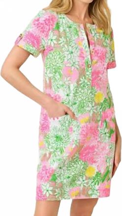 Lilly Pulitzer Womens Cameron Dress In Resort White Mum Patch