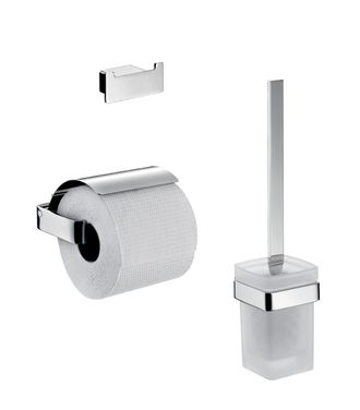 Emco Emco - Juego De Wc De Loft Soporte De Papel Con Tapa, Cromado