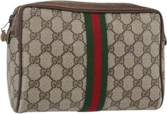Gucci Pre-owned Clutches, female, Beige, Size: ONE SIZE Pre-owned Plastic Clutch