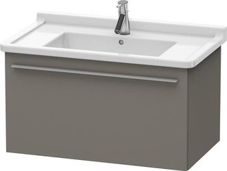 Duravit Duravit X-large Mueble De Pared 6057, 1 Extra&iacute;ble, 800mm Para Starck 3, Color (frente/cuerpo): Flanela Gris Seda Lacado Mate - Xl605709090