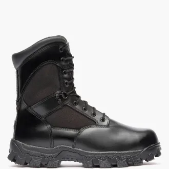 Rocky Mens Alphaforce Zipper Composite Toe Public Service Boot In Black