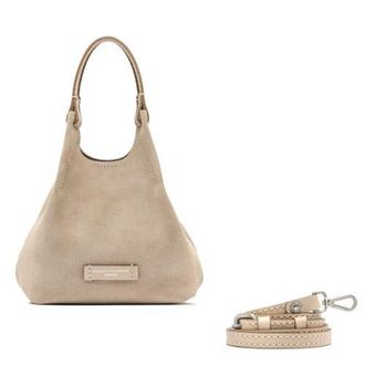 Gianni Chiarini Dua Leather Mini Hobo Bag in Nude at Nordstrom