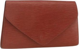 Louis Vuitton Pre-owned Epi Leren Clutch - Dames - Vintage Clutch - Bruin - ONE Size - Leer - Vintage