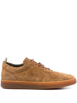 Officine Creative leather sneakers - men - Calf Leather/Calf Suede/Rubber - 44 - Brown