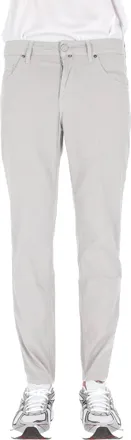 Jacob Cohen Grey Scott Saffiano Cotton Pants
