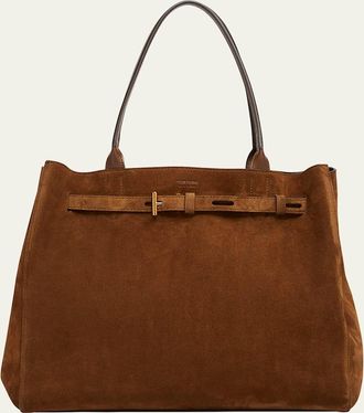 Tom Ford Audrey Large Tote Bag in Calfskin Suede