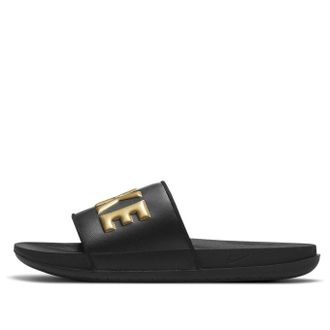 Nike OffCourt Slide Black Metallic Gold BQ4639-010