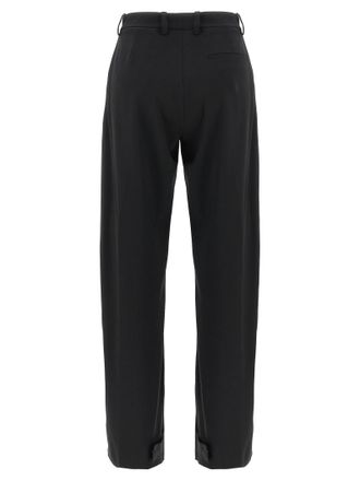Moncler Virgin Wool Blend Trousers - Black