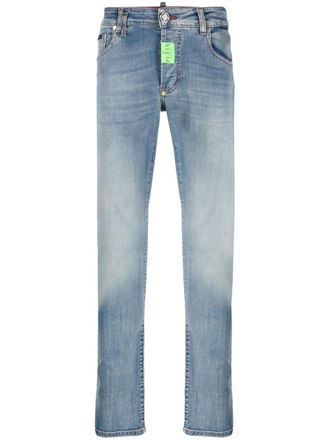 Philipp Plein Jeans dritti Hexagon - Blu