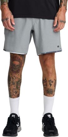 Rvca Yogger Stretch Contrast Shorts in Heather Grey at Nordstrom, Size Xx-Large