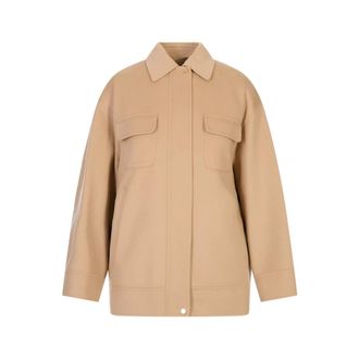 Max Mara Light Jackets, female, Brown, Size: 2XS Disco Coat