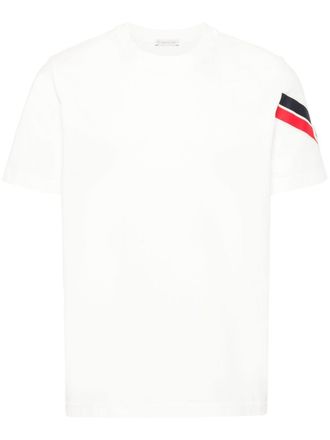 Moncler T-shirt met logopatch - Wit