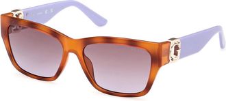 Guess GU00105 53Z Womens Sunglasses Tortoiseshell Size 56