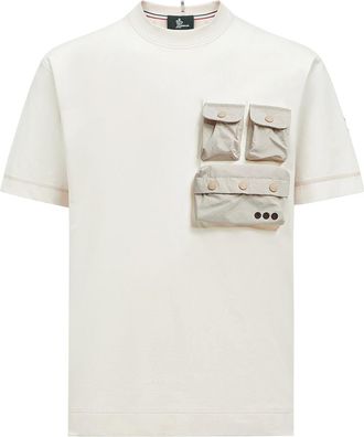 Moncler Cotton T-shirt With Pockets White Size M
