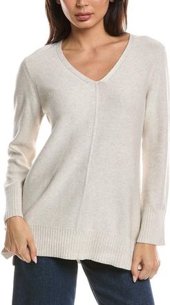 Fort&eacute; Cashmere Easy V-Neck Sweater