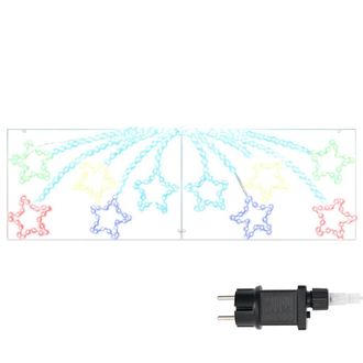 vidaXL Estrella De Navidad Con 432 Led Multicolor 182 X 58 Cm Pvc Vidaxl