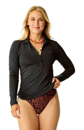Carve Designs Cruz Rashguard in Black at Nordstrom, Size Xx-Large