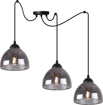 OEM L&aacute;mpara Colgante Ara&ntilde;a Venecia 3 Platos Grafito L&aacute;mparas E27