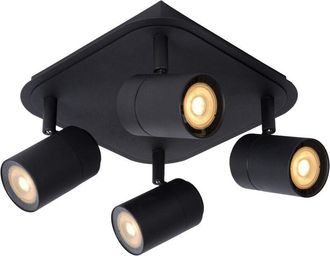 Lucide Lucide - lennert - Ceiling Spotlight Bathroom - led Dim. - GU10 - 4x5W 3000K - IP44 - Black