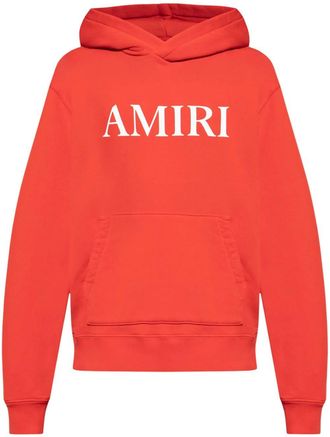Amiri Logo-Print Hoodie - Mens - Cotton