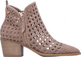 Xti Womens Microfiber Ankle Boots In Taupe
