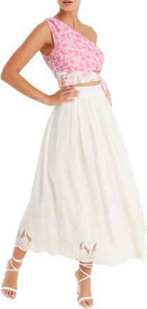 Allison New York Lulu One Shoulder Top In Botanic Blend