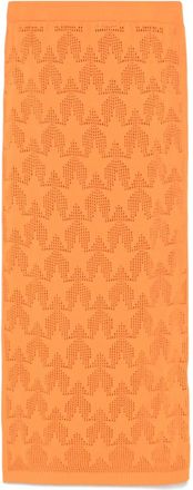 Akep Gonna lunga con effetto jacquard - Arancione