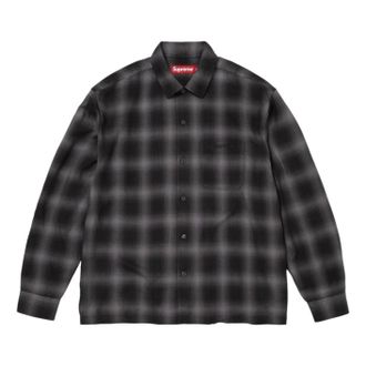 SUPREME SS26 Shadow Plaid Rayon Shirt Black SUP-SS26-138-BLK
