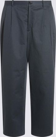 Maison Kitsuné Trousers Charcoal-Uomo