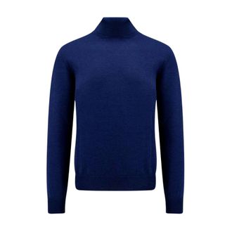 Gran Sasso Pullover met col - Heren - Truien - Blauw - Maat: 2XL Wol