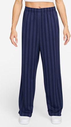 Nike Stripe Jacquard Track Pants in Midnight Navy/Obsidian at Nordstrom, Size Xx-Large