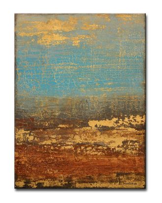 Ready2HangArt Ready2hangart Golden Stream Wrapped Canvas Wall Art