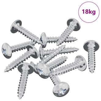 vidaXL Clavo Autorroscante 10976 Pcs Recubierto De Zinc Acero Vidaxl