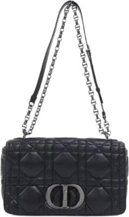 Dior Pre-owned Caro Calf Shoulder Bag - - Pre-owned - Donna - Nero - ONE SIZE
