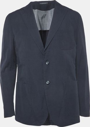 HUGO BOSS Boss Selection Hugo Boss Blue Check Stretch Cotton Larian Blazer