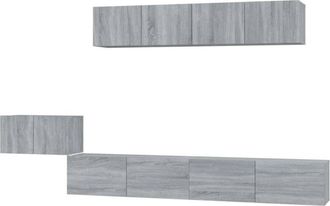 vidaXL Vidaxl - 5 Piece tv Cabinet Set Grey Sonoma Engineered Wood
