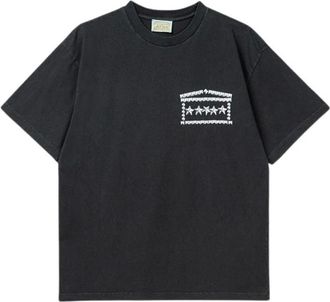Aries Hombre, Camisetas, Negro, Talla: L