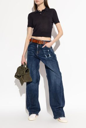 Dsquared2 Loose Twst Jeans, Womens, Navy Blue