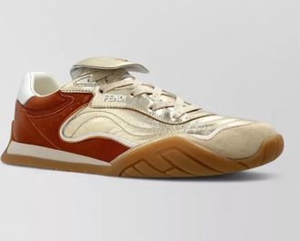 Fendi leather low-top sneakers