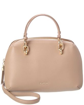 Furla Galassia Medium Leather Boston Bag