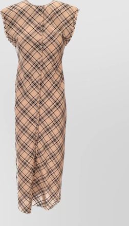 Ami frayed-trim midi dress