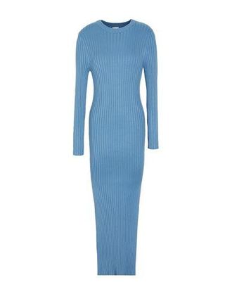 8 by YOOX RIB-KNIT L/SLEEVE MIDI DRESS